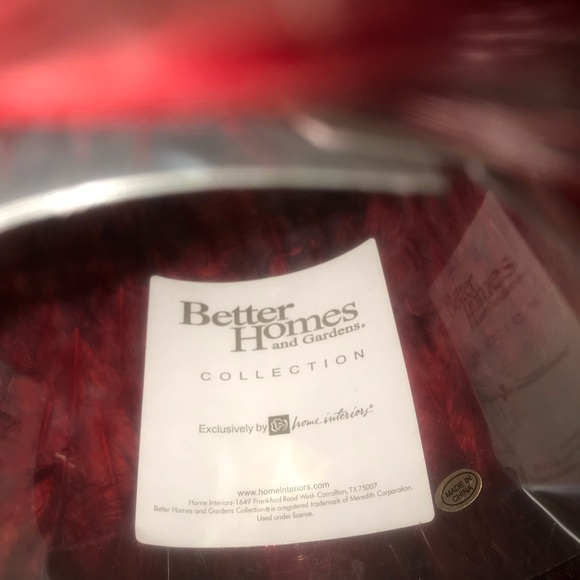 better homes and gardens Christmas red feather wreath and trees lightweight - Picture 8 of 8